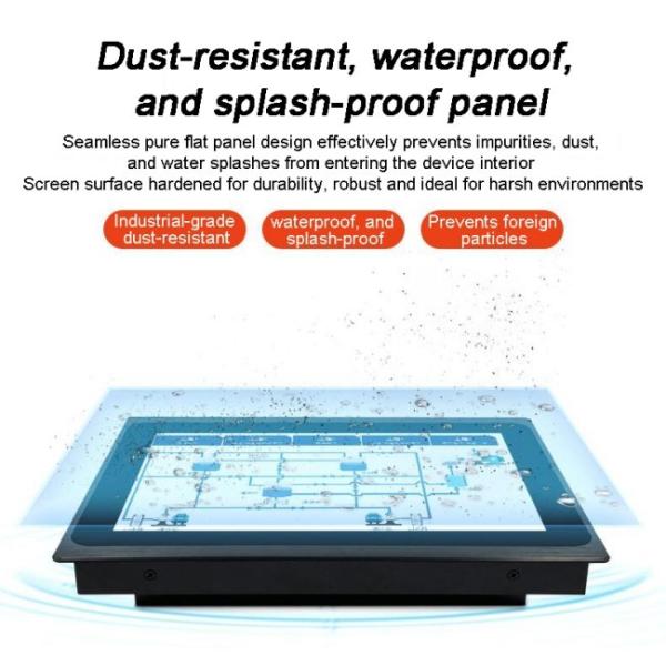 15.6 Inch Embedded Industrial Android Touchscreen Monitor 1920*1080 Capacitive Multi Touch LCD Waterproof Business Series with USB Input