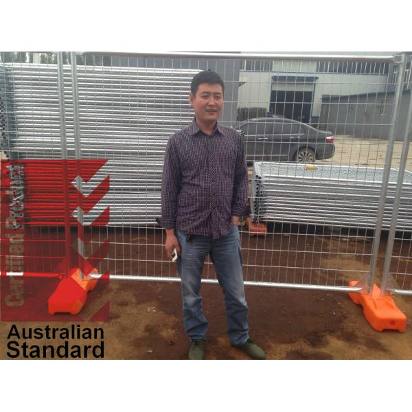 Industrial Removable Yard Fence Temp Fence Panels 2100mm X 2400mm Standard