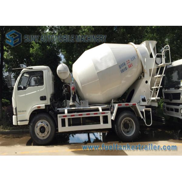 4 x 2 Mini Concrete Mixer Pump Truck Manual Control 3 Cubic Meter For ​Powerful Powertrain