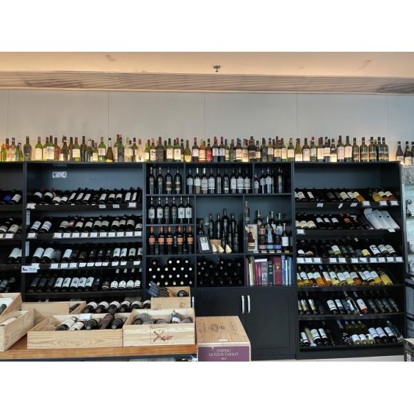 EPE Foam Packaging Wine Display Cabinet 16mm Thick Selectable MDF