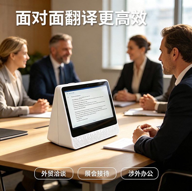 11.6 Inches Dual Screen Business Interpreter Desktop Simultaneous Real-Time Multilingual Face to Face Translator