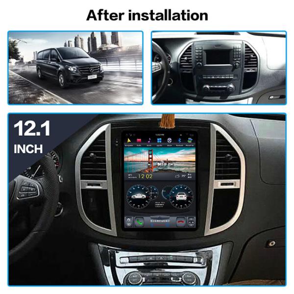Android 10.0 Mercedes Vito Aftermarket Head Unit 12.1 inch 64GB