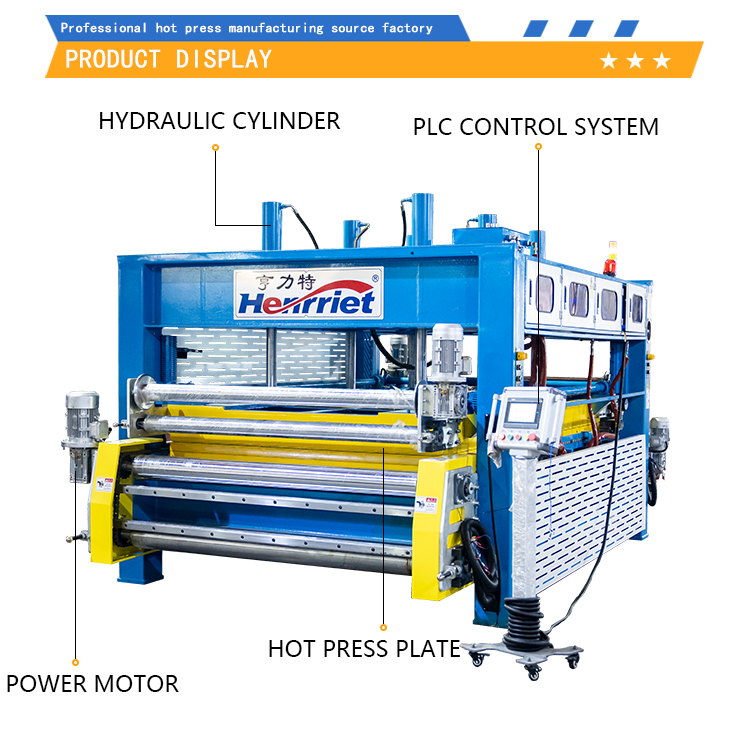 Customized Automatic Conveyor Hot Press Production Line with 50T Maximum Pressure and 3500mm*1800mm Workbench for Art Doors
