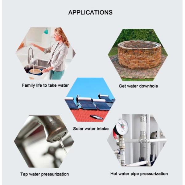 House Electric Motor Water Pump Qb-70 45l/ Min 50m Hmax Pressurized Carbon Steel Shaft