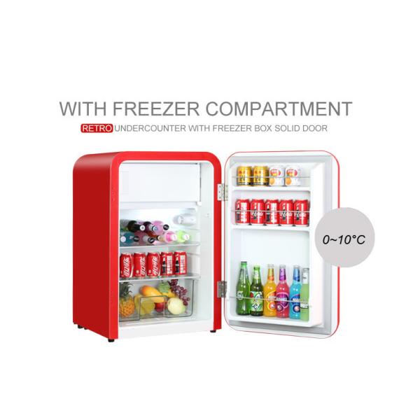 Compact Household New Retro Style Refrigerators Digital Temp Control