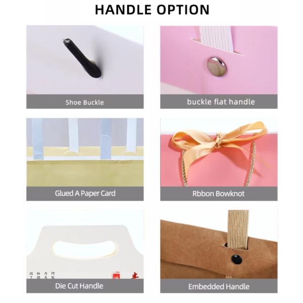 Custom Gift Packing Paper Bag Flower Packing Paper Bag Matte Capping