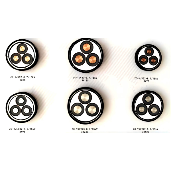Double Galvanized Steel Tape Armoured Cable MV Power Cable 18-30(36)kV Rated Voltage