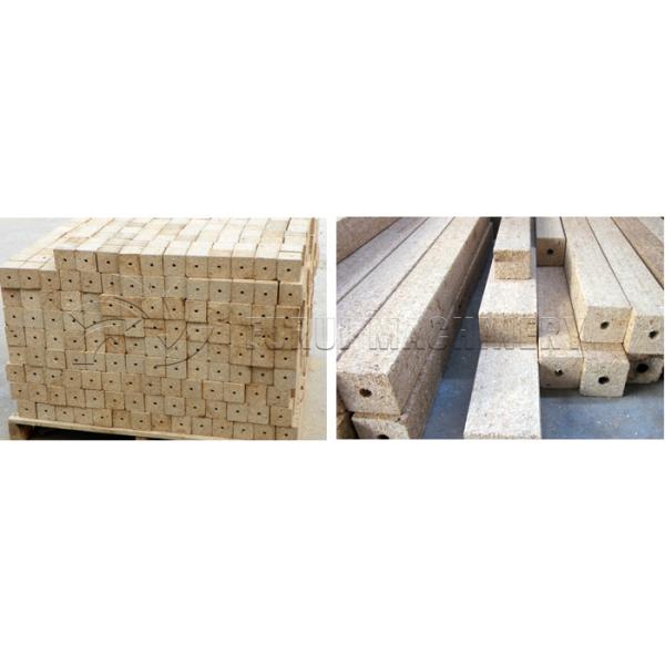 Hot Press pallet block making machine With 2 Heads 1200kg Weight