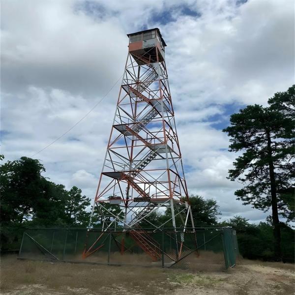 Steel Structure Tourist Tower Guard House Platform Observation Tower Angle Lattice Steel Watchtower