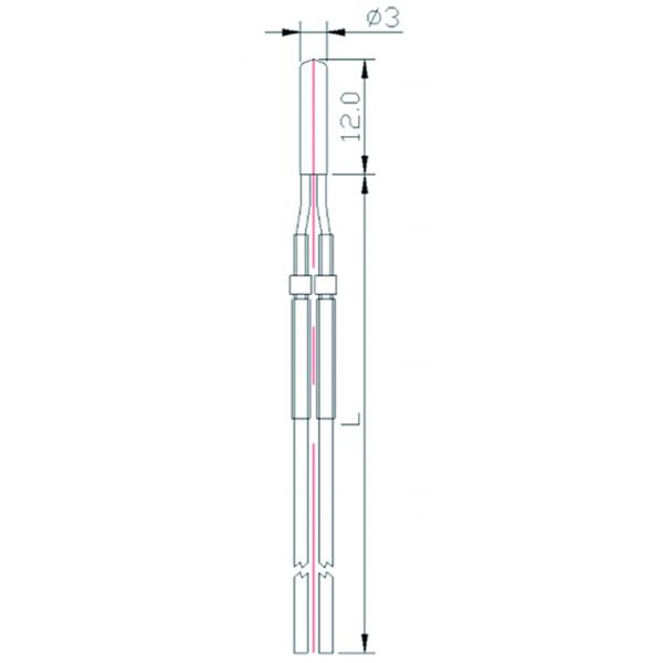 Auto Charging Stainless Steel NTC Temperature Sensor For Temperature Control Module Of Charging Pile