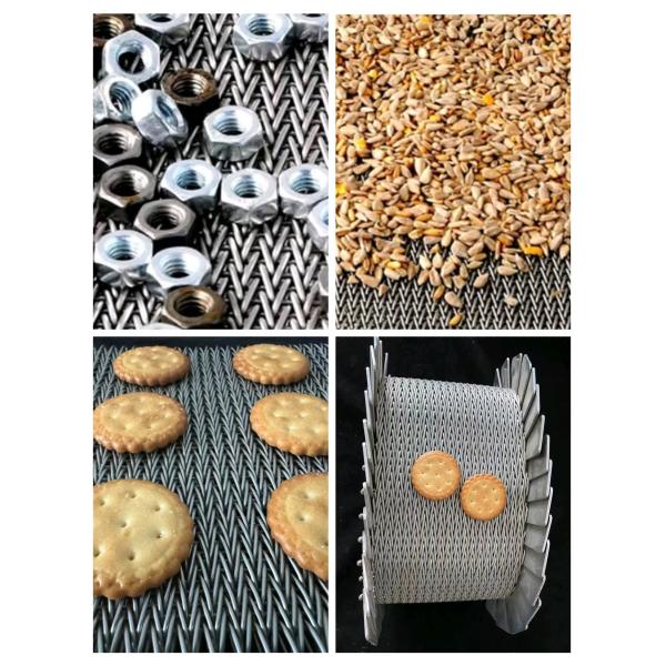 High Temperture Resistant Compound Balanced Weave Belt customized For Crackers Baking