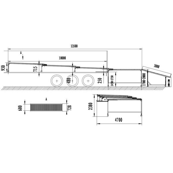 Telescopic Gravity Roller Conveyor for Unloading Containers