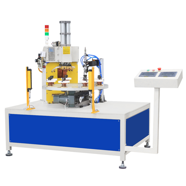 Full Automatic Rotary Table Spot Welding Machine with 8 Welding Positions and Medium Frequency Inverter for Capacitor Cap
