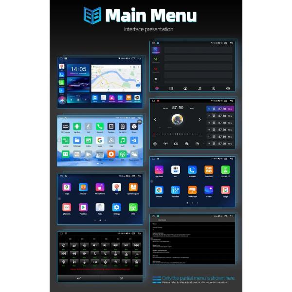 1280*720 Resolution 9 Inch Touch Screen 2 Din Universal Android Car Radio With Bluetooth