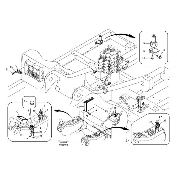 Belparts EC210 EC210B EC10BLC EC240B EC290B Prime D6E D7E Excavator Controller ECU 14514090 60100000