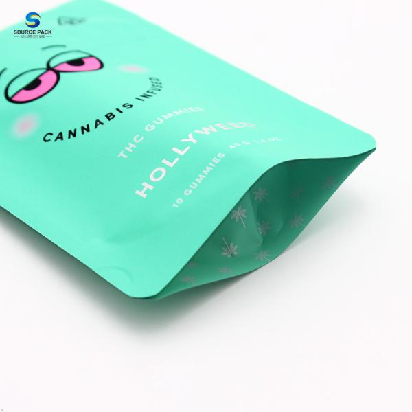 Moisture Proof Custom Weed Packaging With Ziplock Closure