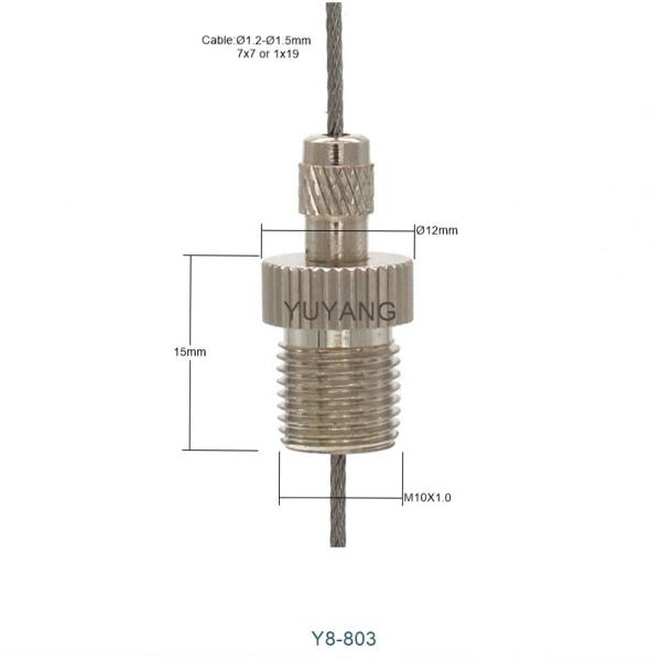 M10 Adjustable Cable Gripper 1.5mm Iron Suspension Cable Gripper High Precision
