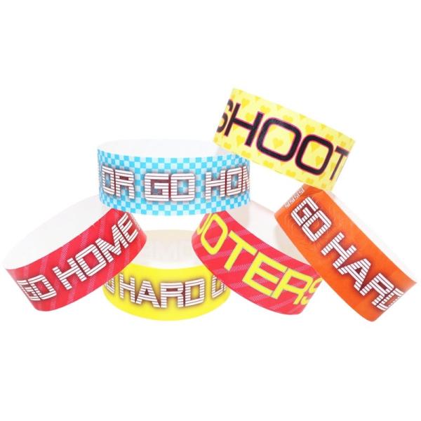 Adjustable and Waterproof Paper Event Wristbands Heat Resistant for a Hassle-Free Event Experience