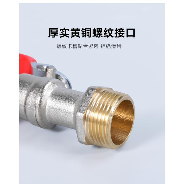 Red Handle 1/2" 3/4'' Male Thread Water Tap Bibcock for Garden Watering and Irrigation