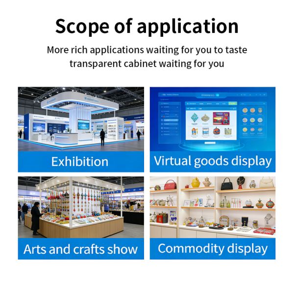 32" Transparent 3D Hologram Infrared Digital Poster Animation Elevator Museum Exhibitions Shopping Mall Airport Retail Store