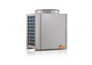 Water Heater Galvanized Air Source Heat Pumps For Pool Finned Heat Exchanger