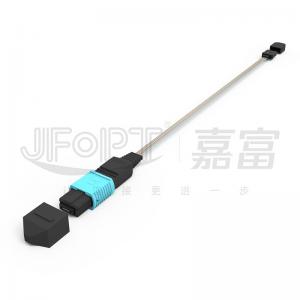 Buy cheap Ribbon Bare Fiber MPO Patch Cable 12 Core MPO-MT Flat Boot product
