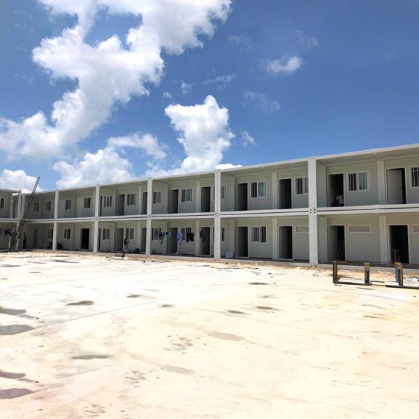 Wind Resistence Prefabricated Container House 110um Powder Coating