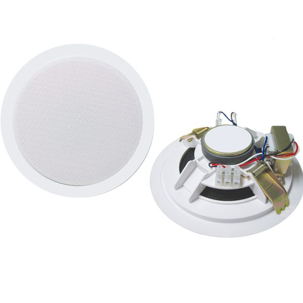6W 100V 5-inch Full Range Speaker ABS Ceiling Speaker Plastic PA System With Spring Clamp OEM ODM
