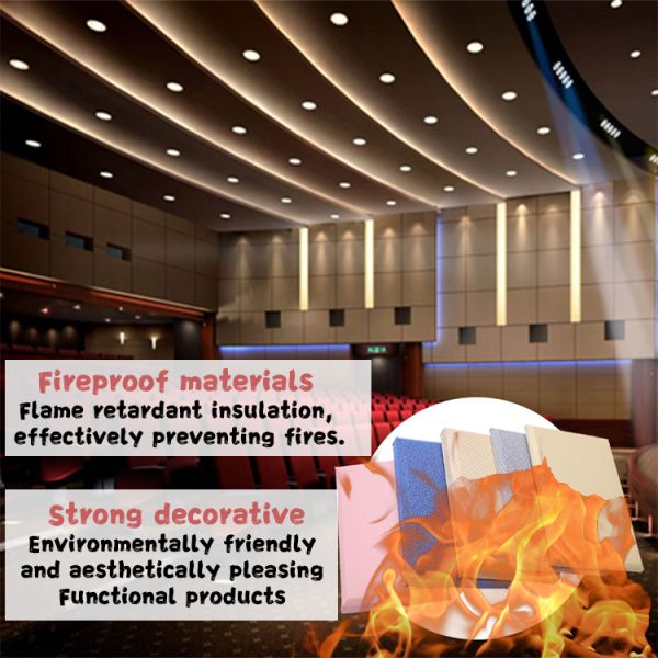 Customized Fabric Acoustic Ceiling Panel Wall Decor Fabric Wall Padding