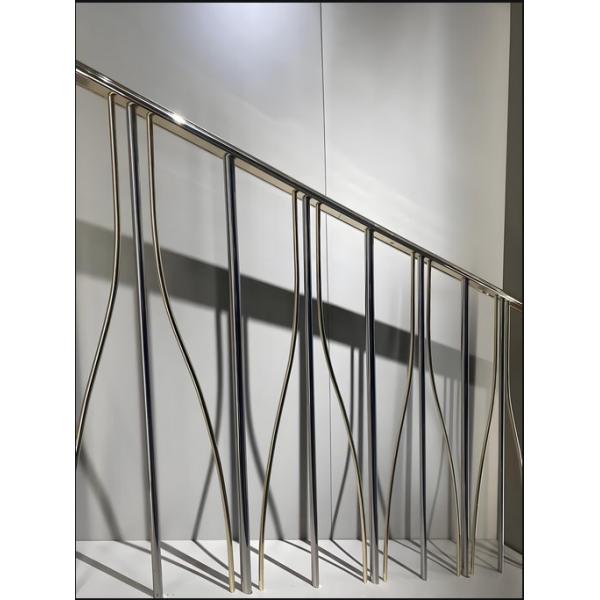 Modern Galvanized Stair Railing System for Indoor Outdoor Use