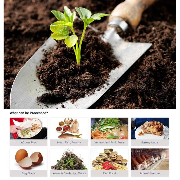 Multifunctional Organic Waste Converter Machine Kitchen Waste Decomposer 1 Tons/24 Hour
