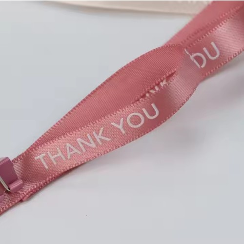 Recyclable Satin Ribbon Custom Designed Printed Logo Thank You Gift By Requirement