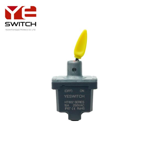 High Current 15A 125VAC Industrial Toggle Switch With Screw Terminal For Heavy Equipment