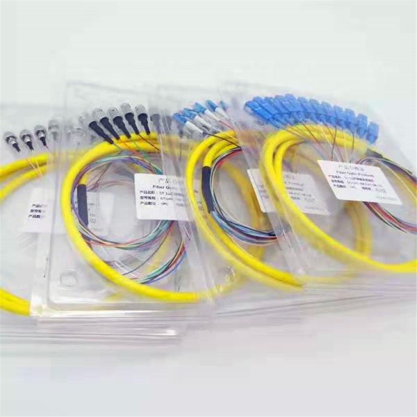 Multi mode fiber optic cable jumper connector simplex 12 core pigtail fiber optic patchcord