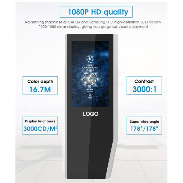 55 inch Standing Device Digital Signage Retail Screen High Brightness Waterproof Outdoor Double Side Lcd Advertising Displayer