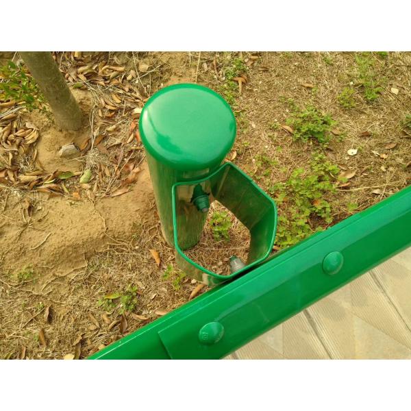 Road Traffic Safety Galvanized Metal Round Newel Post for Highway Guardrail Post