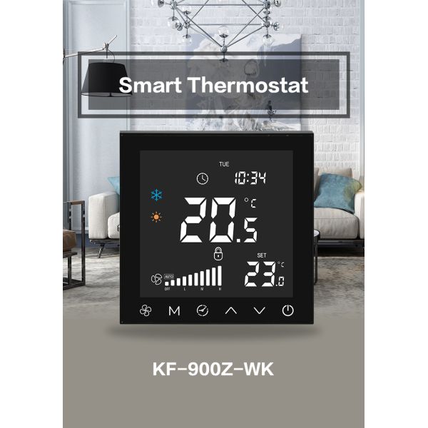 Commercial Programmable Fan Coil Thermostat Indoor Floor Heating Controller