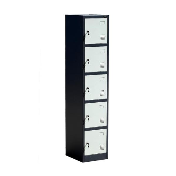 Black White Easy Installation Multiple Door Steel Locker Cabinet