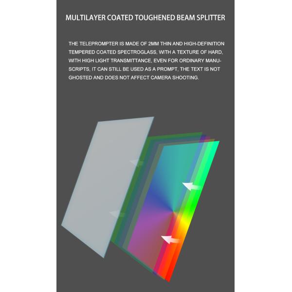 Live Streaming with 21 inch Portable Teleprompter and Tripod