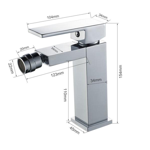 Bath Bidet bathroom basin Faucet Single Hole Swivel bidet aerator, Easy to install