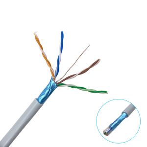 China 4 Pair Bare Copper FTP Shielded CAT5E Lan Cable 1000ft on sale