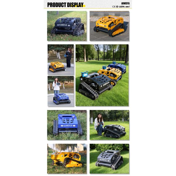 All-Terrain Remote Control Agricultural Self-Propelled Mower 224CC High HP 550MM Cutting Width Mulching Grass Trimmer