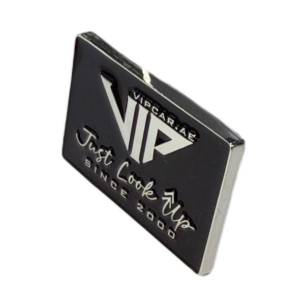 Embossed Metal Logo Tags Three Dimensional Metal Name Plaques