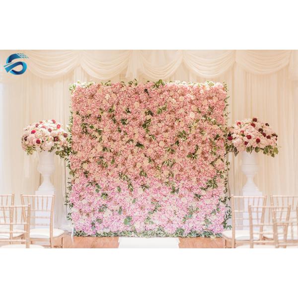 Exquisite Floral Fake Flower Wall Moisture Resistant OEM / ODM Service