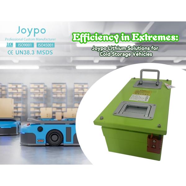 Joypo Quick Charge Cold Resistant Li Ion Battery For Cold Storage Warehouse AGV