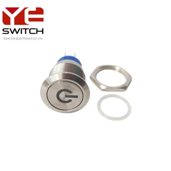 19mm Momentary Metal Push Button Switch ODM Normally Closed Push Button 500VDC