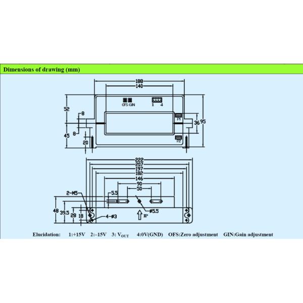 Hall Effect Split Core Current Sensor , AC DC Pulse Open Loop Current Transducer