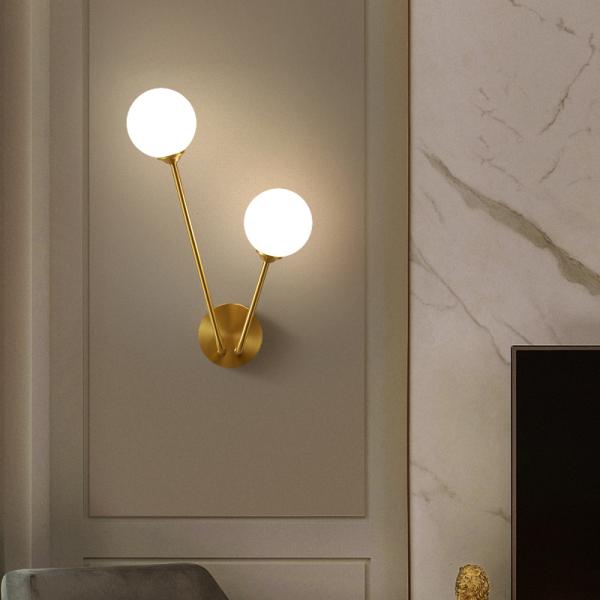 LED Personality Wall Lamp Creative Bedroom Bedside Metal Golden wall bracket light (WH-OR-108)