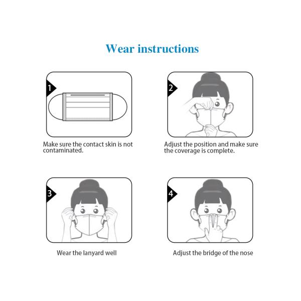 Wholesale Manufacturer Disposable Non Woven 3 Ply Face Mask 3 Layer face mask disposable