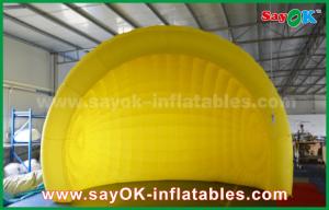 China Family Air Tent Yellow Helmet Inflatable Air Tent Inflatable Igloo Tent Dome For Event / Party on sale